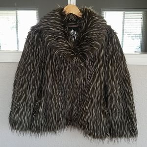 Faux Fur Jacket Sz. Women's Large
